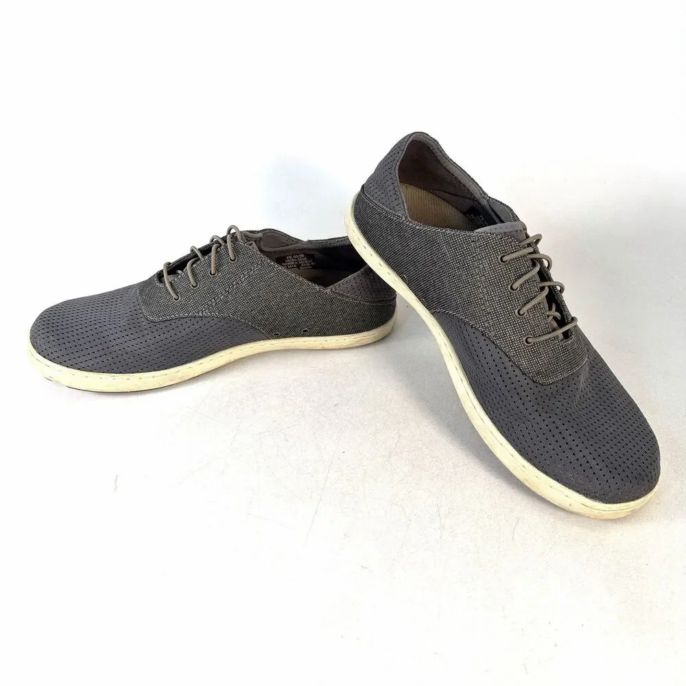 Olukai Men's Nohea Moku Boat Shoes Mens 10 Charcoal Gray 10283-2610 Slip On